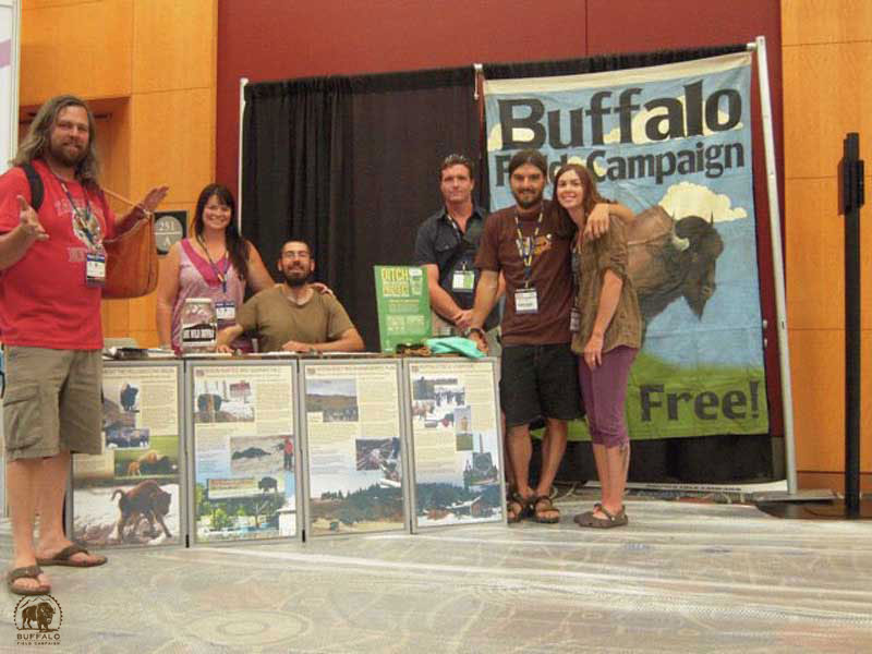 Buffalo Field Campaign Tabling Outdoor Retailer Show