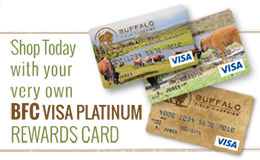 buffalo field campaign visa platinum rewards card