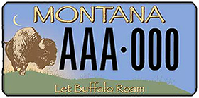 Buffalo Field Campaign Montana License Plate