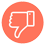 bfc thumbs down orange